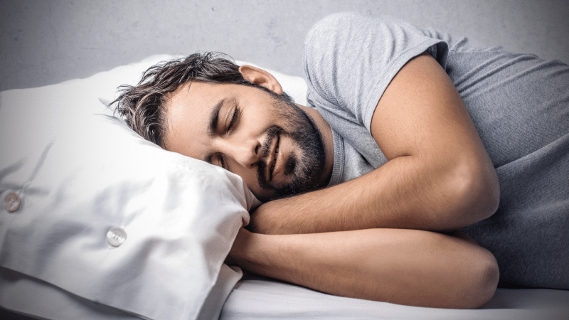 man asleep