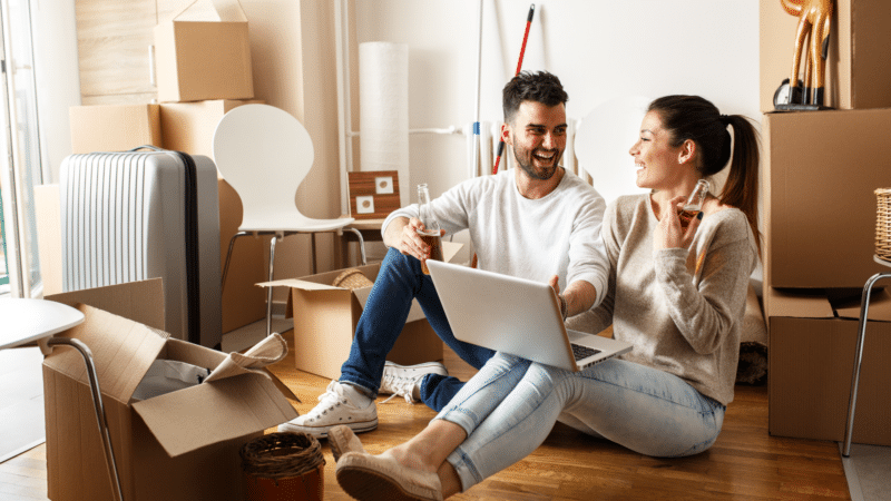 couple in house