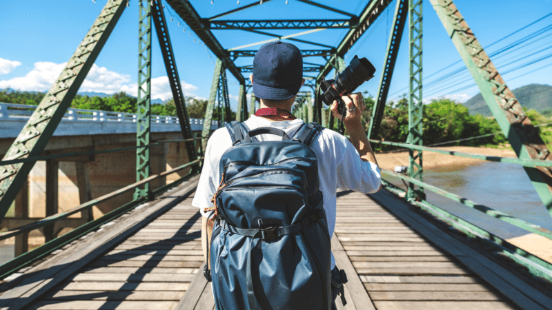 man camera