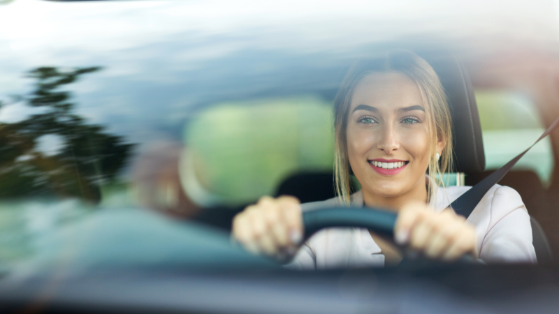 woman driving