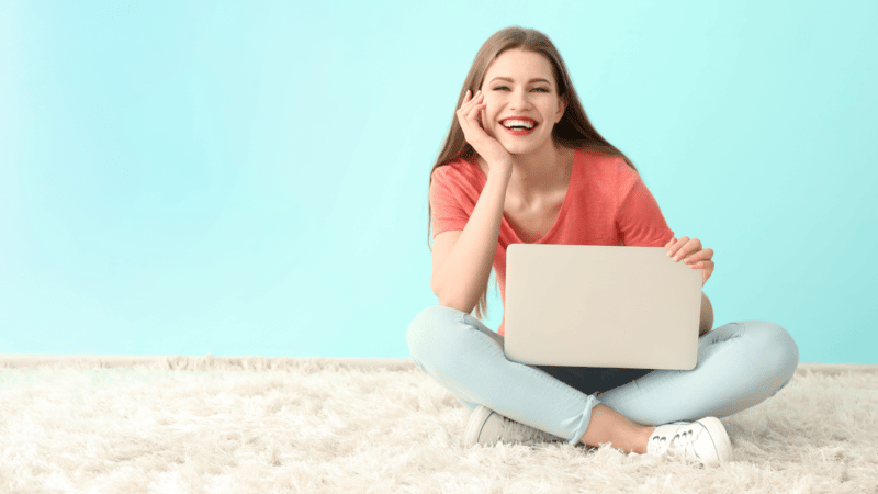 smiling woman